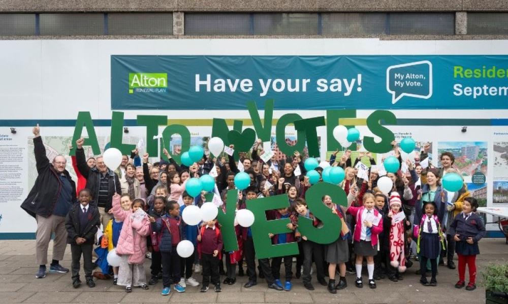 Alton estate says Yes to better future in ground-breaking ballot